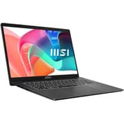 MSI Modern 14 (2026) Laptop - 13th Gen / Intel Core i3-1315U / 14inch FHD / 512GB SSD / 8GB RAM / Shared Intel Iris Xe graphics / Windows 11 Home / English & Arabic Keyboard / Gray Black / Middle East Version - [F13MG-65]