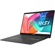 MSI Modern 14 (2026) Laptop - 13th Gen / Intel Core i3-1315U / 14inch FHD / 512GB SSD / 8GB RAM / Shared Intel Iris Xe graphics / Windows 11 Home / English & Arabic Keyboard / Gray Black / Middle East Version - [F13MG-65]