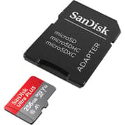Sandisk Ultra Plus Memory Card 256GB Grey/Red - SDSQUBL-256G-AT6IA