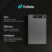 Mobvoi TicNote AI Voice Recorder Grey - NE-79