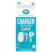Juice 25W Faster Charger With USB-C Cable 1.5m White/Blue - MNTYC25WWHT