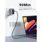 سلك يوجرين من USB-C  إلى USB-C بطول 2 متر لون أسود US316-70429