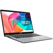 إم إس آي مودرن 14 F13MXG الجيل 13 (2026)، معالج إنتل كور i5-1334U، شاشة FHD مقاس 14 بوصة، (512 جيجابايت، 8 جيجابايت)، كرت شاشة إنتل آيريس Xe مدمج، نظام ويندوز 11 هوم، لوحة مفاتيح إنجليزية وعربية، لون فضي، إصدار الشرق الأوسط 9S7-14S112-643
