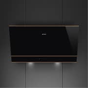 Smeg Dolce Stil Novo Aesthetic Decorative Hood 90cm Black - KV694R