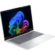 HP OmniBook 5 Next Gen AI (2026) Laptop - Snapdragon X-X1-26-100 / 14inch 2K / 512GB SSD / 16GB RAM / Shared Qualcomm Adreno GPU / Windows 11 Home / English & Arabic Keyboard / Glacier Silver Aluminum / Middle East Version - [14-HE0001NE]