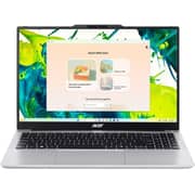 Acer Aspire Lite (2026) Laptop - 1st Series / Intel Core 5-120U / 15.6inch FHD / 512GB SSD / 16GB RAM / Shared Intel Graphics / Windows 11 Home / English & Arabic Keyboard / Silver / Middle East Version - [AL15-53P-54AQ]