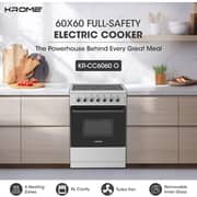 Krome 4 Zone Electric Cooker 60cm Silver - KR-CC6060O