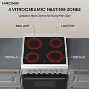 Krome 4 Zone Electric Cooker 60cm Silver - KR-CC6060O
