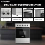 Krome 4 Zone Electric Cooker 60cm Silver - KR-CC6060O