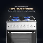 Krome 4 Burner Gas Cooker 60cm Stainless Steel - KR-CR6061FE