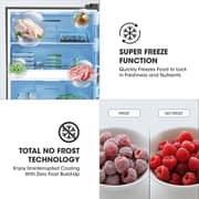 Krome Top Mount Refrigerator 538L Dark Silver - KR-RFF700TI