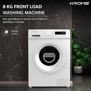 Krome Front Load Washer 8 kg - KR-WFL80SI
