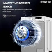 Krome Front Load Washer 8 kg - KR-WFL80SI