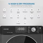 Krome Front Load Washer & Dryer 12 kg / 8 kg - KR-WD128STI