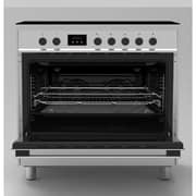 Haier Free Standing 5 Burner Electric Cooker 90cm Silver/Black - HCR9060ET1
