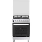 Haier 4 Burner Gas Cooker 60cm Silver - HCR6060GC2