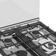 Haier 4 Burner Gas Cooker 60cm Silver - HCR6060GC2