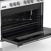 Haier Free Standing 5 Burner Gas Cooker 90cm Silver/Black - HCR9060GC2