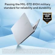 Asus Vivobook 14 (2026) Laptop - 2nd Series / Intel Core Ultra 5-225H / 14inch WUXGA / 512GB SSD / 16GB RAM / Shared Intel Graphics / Windows 11 Home / English & Arabic Keyboard / Cool Silver / Middle East Version - [X1407CA-LY148W]
