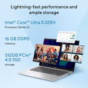 Asus Vivobook 14 (2026) Laptop - 2nd Series / Intel Core Ultra 5-225H / 14inch WUXGA / 512GB SSD / 16GB RAM / Shared Intel Graphics / Windows 11 Home / English & Arabic Keyboard / Cool Silver / Middle East Version - [X1407CA-LY148W]