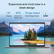 Asus Vivobook 14 (2026) Laptop - 2nd Series / Intel Core Ultra 5-225H / 14inch WUXGA / 512GB SSD / 16GB RAM / Shared Intel Graphics / Windows 11 Home / English & Arabic Keyboard / Cool Silver / Middle East Version - [X1407CA-LY148W]