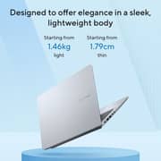 Asus Vivobook 14 (2026) Laptop - 2nd Series / Intel Core Ultra 5-225H / 14inch WUXGA / 512GB SSD / 16GB RAM / Shared Intel Graphics / Windows 11 Home / English & Arabic Keyboard / Cool Silver / Middle East Version - [X1407CA-LY148W]