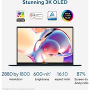 Asus Zenbook 14 (2026) Copilot+ PC - 2nd Series / Intel Core Ultra 9-285H / 14inch 3K / 1TB SSD / 32GB RAM / Shared Intel Arc Graphics / Windows 11 Home / English & arabic Keyboard / Ponder Blue / Middle East Version - [UX3405CA-SU855W]