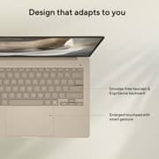 Asus Zenbook A14 (2026) Laptop - Qualcomm Snapdragon X2 Elite-X2E-88-100 / 14inch WUXGA / 512GB SSD / 16GB RAM / Shared Qualcomm Adreno Graphics / Windows 11 Home / English & Arabic Keyboard / Zabriskie Beige / Middle East Version - [UX3407NA-B512W]