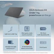 Asus Zenbook A14 (2026) Laptop - Qualcomm Snapdragon X2 Elite-X2E-88-100 / 14inch WUXGA / 512GB SSD / 16GB RAM / Shared Qualcomm Adreno Graphics / Windows 11 Home / English & Arabic Keyboard / Zabriskie Beige / Middle East Version - [UX3407NA-B512W]