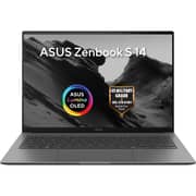 Asus Zenbook S 14 (2026) Copilot+ PC - 3rd Series / Intel Core Ultra 9-386H / 14inch 3K / 1TB SSD / 32GB RAM / Shared Intel Graphics / Windows 11 Home / English & Arabic Keyboard / Antrim Gray / Middle East Version - [UX5406AA-SW114W]