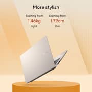Asus Vivobook 14 (2026) Laptop - AMD Ryzen AI 5-330 / 14inch WUXGA / 512GB SSD / 16GB RAM / Shared AMD Radeon Graphics / Windows 11 Home / English & Arabic Keyboard / Platinum Gold / Middle East version - [M1407KA-LY174W]
