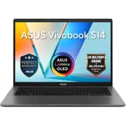 Asus Vivobook S14 (2026) AI PC - Snapdragon X-X1 26 100 / 14inch FHD / 1TB SSD / 16GB RAM / Shared Qualcomm Adreno GPU / Windows 11 Home / English & Arabic Keyboard / Matte Gray / Middle East Version - [S3407QA-SF044W]