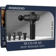 Porodo Multi Head Deep Massage Gun - PDLFSTNS066BK