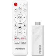 Porodo 4k Android Smart Streaming TV Stick White - PDH313WH