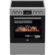 Beko 4 Zones Ceramic Cooker 60cm Stainless Steel - FBM67320XDS