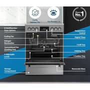 Beko 4 Zones Ceramic Cooker 60cm Stainless Steel - FBM67320XDS