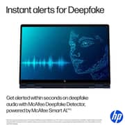 HP OmniBook X Flip 2-in-1 Convertible (2024) Laptop - 2nd Series / Intel Core Ultra 5-226V / 14inch FHD / 512GB SSD / 16GB RAM / Shared Intel Arc 130V Graphics / Windows 11 Home / English Keyboard / Atmospheric Blue / Internationl Version - [14-FM0013DX]