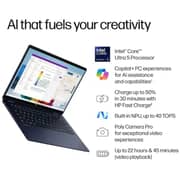 HP OmniBook X Flip 2-in-1 Convertible (2024) Laptop - 2nd Series / Intel Core Ultra 5-226V / 14inch FHD / 512GB SSD / 16GB RAM / Shared Intel Arc 130V Graphics / Windows 11 Home / English Keyboard / Atmospheric Blue / Internationl Version - [14-FM0013DX]