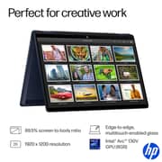 HP OmniBook X Flip 2-in-1 Convertible (2024) Laptop - 2nd Series / Intel Core Ultra 5-226V / 14inch FHD / 512GB SSD / 16GB RAM / Shared Intel Arc 130V Graphics / Windows 11 Home / English Keyboard / Atmospheric Blue / Internationl Version - [14-FM0013DX]