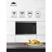 Millen Built-in Microwave Oven 25L Stainless Steel/Black - MBW 255 IX