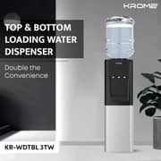 Krome Top & Bottom Loading Water Dispenser - KR-WDTBL3TW