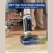 Tineco FLOOR ONE S6 Stretch Steam Corded Wet Dry Vacuum Steam Mop All-in-One, BoostSteam, 160℃ High-temp Steam Cleaning, 180° Lay-Flat, Anti-Tangle Design, FlashDry Self-cleaning