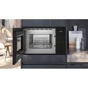 Siemens iQ500 Built-in Microwave with Grill 59x38cm Black - BE555LMB2M
