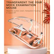 LynxClick Transparent Wireless Mouse Frost Pearl - LC 001