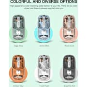 LynxClick Transparent Wireless Mouse Rose Dune - LC 001