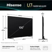 Hisense 100inch 4K QLED Smart Television (2026 Model) - 100U7Q