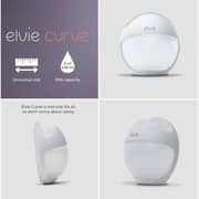 Elvie Curve Manual Breast Pump White/Clear - EC01-01