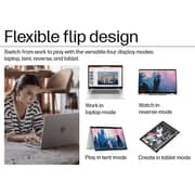 HP OmniBook X Flip 2-in-1 Convertible (2026) Laptop - 2nd Series / Intel Core U7-256V / 16inch 3K / 1TB SSD / 16GB RAM / 8GB Intel Arc 140V GPU / Windows 11 Home / English & Arabic Keyboard / Glacier Silver / Middle East Version - [16-as0001nx]