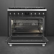 Smeg 6 Burner Gas Hob 90cm Matte Black - C9GMMB2