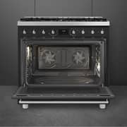 Smeg 6 Burner Gas Hob 90cm Matte Black - C9GMMB2